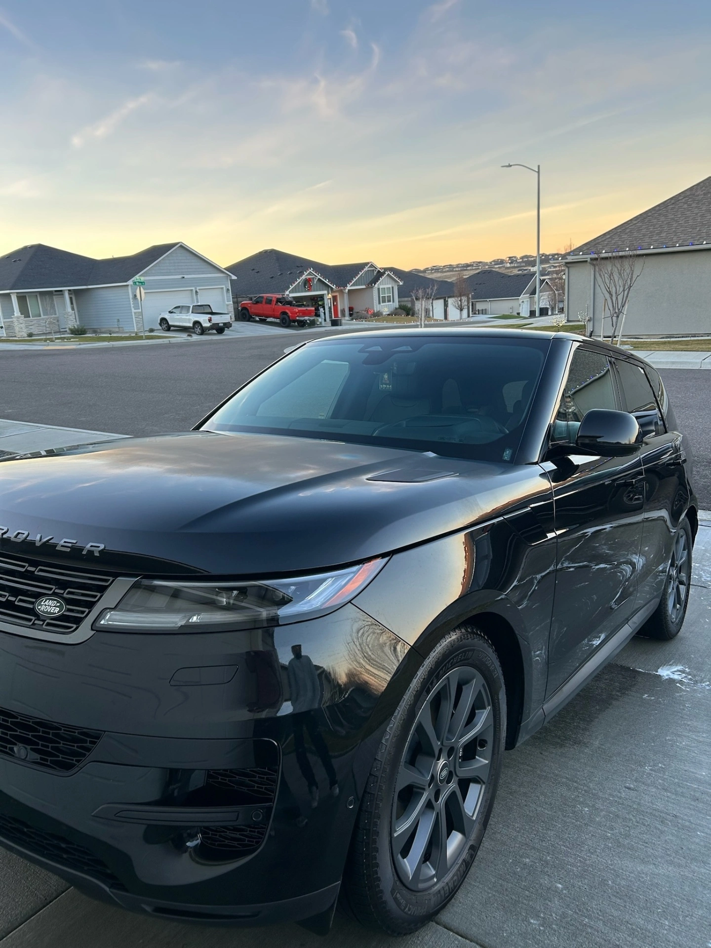 Range Rover Sport mobile detailing Richland WA - luxury SUV exterior wash and detail at sunset
